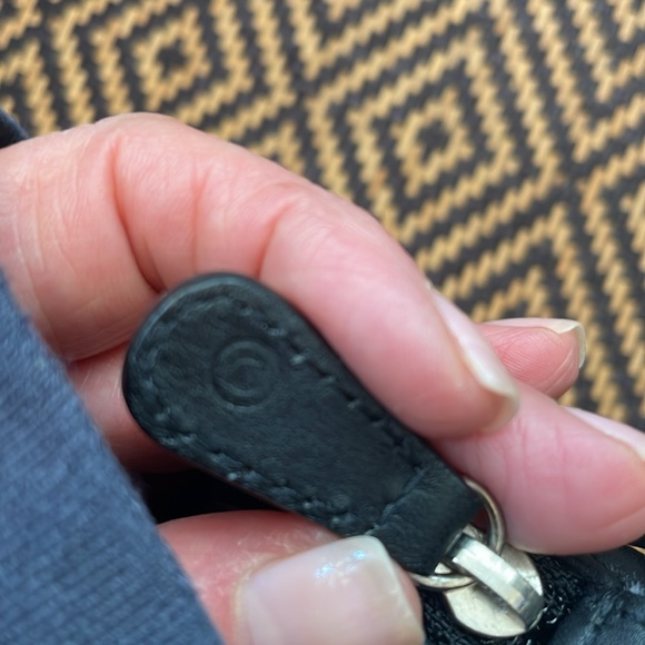 Vintage Coach SMALL COSMETIC POUCH 6987 black with nickel - Picture 6 of 8